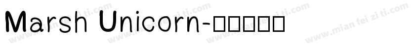 Marsh Unicorn字体转换